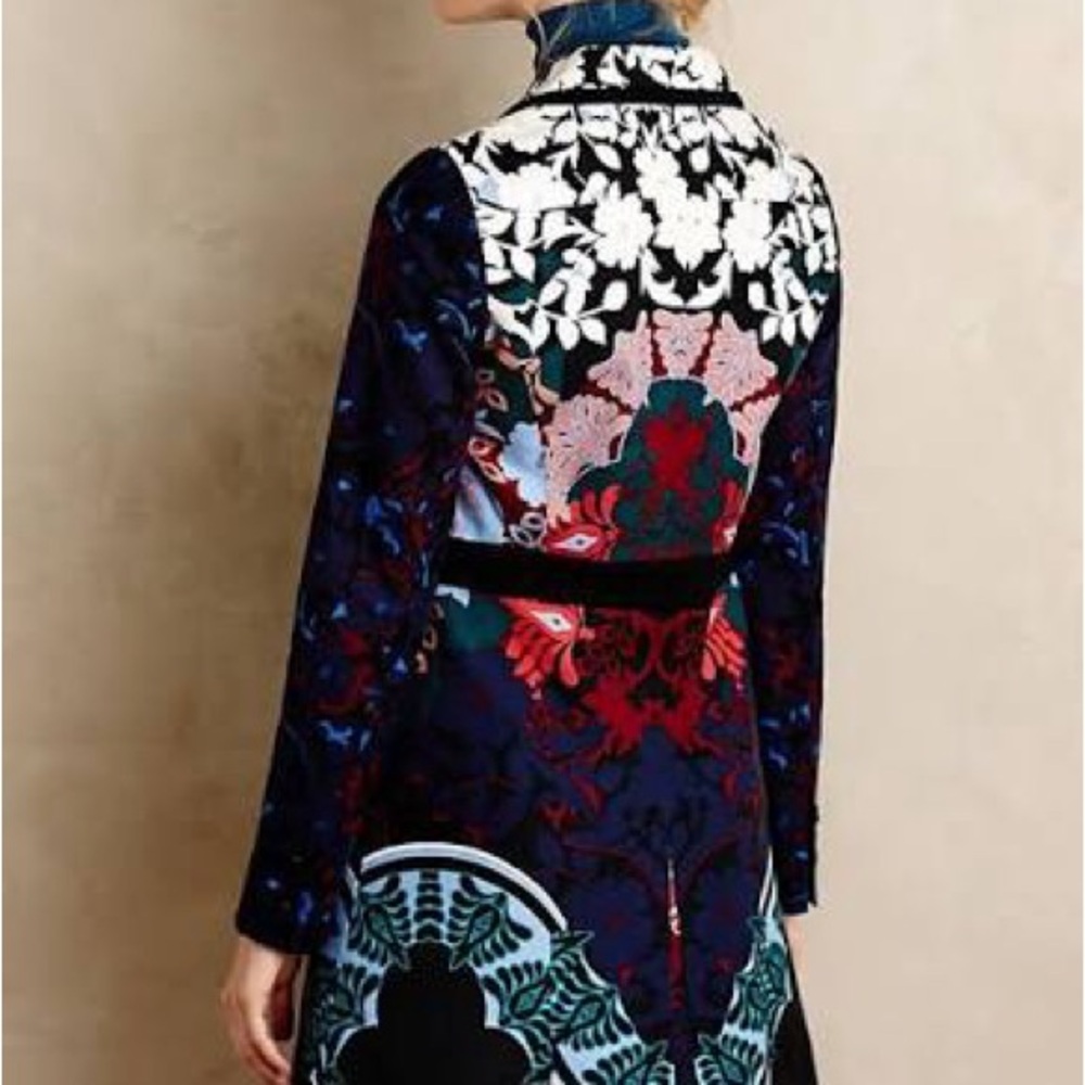 Anthropologie Multicolor Patterned Coat - Picture 3 of 6